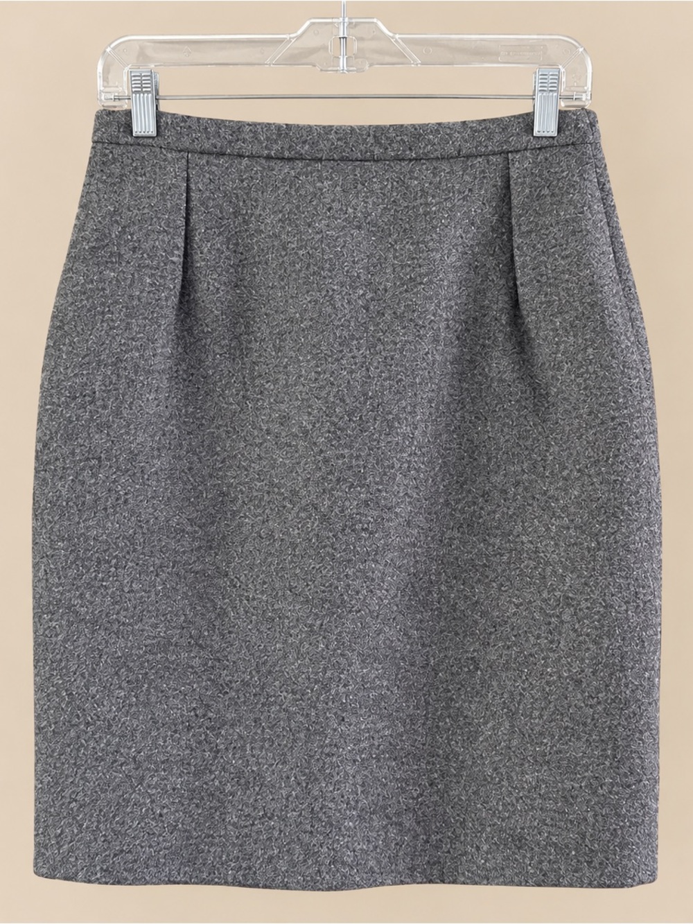 80s Handmade Vintage Wool Pencil Skirt M
